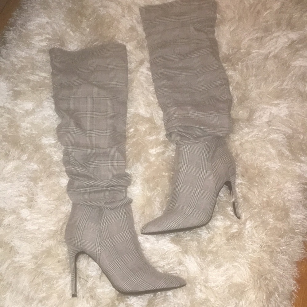 Plaid Boots